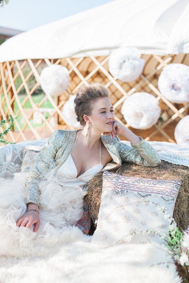 Wedding Yurts - Spring - Styling - Luxury - Sequins - Couture - Outdoor Weddings - Yurt hire 